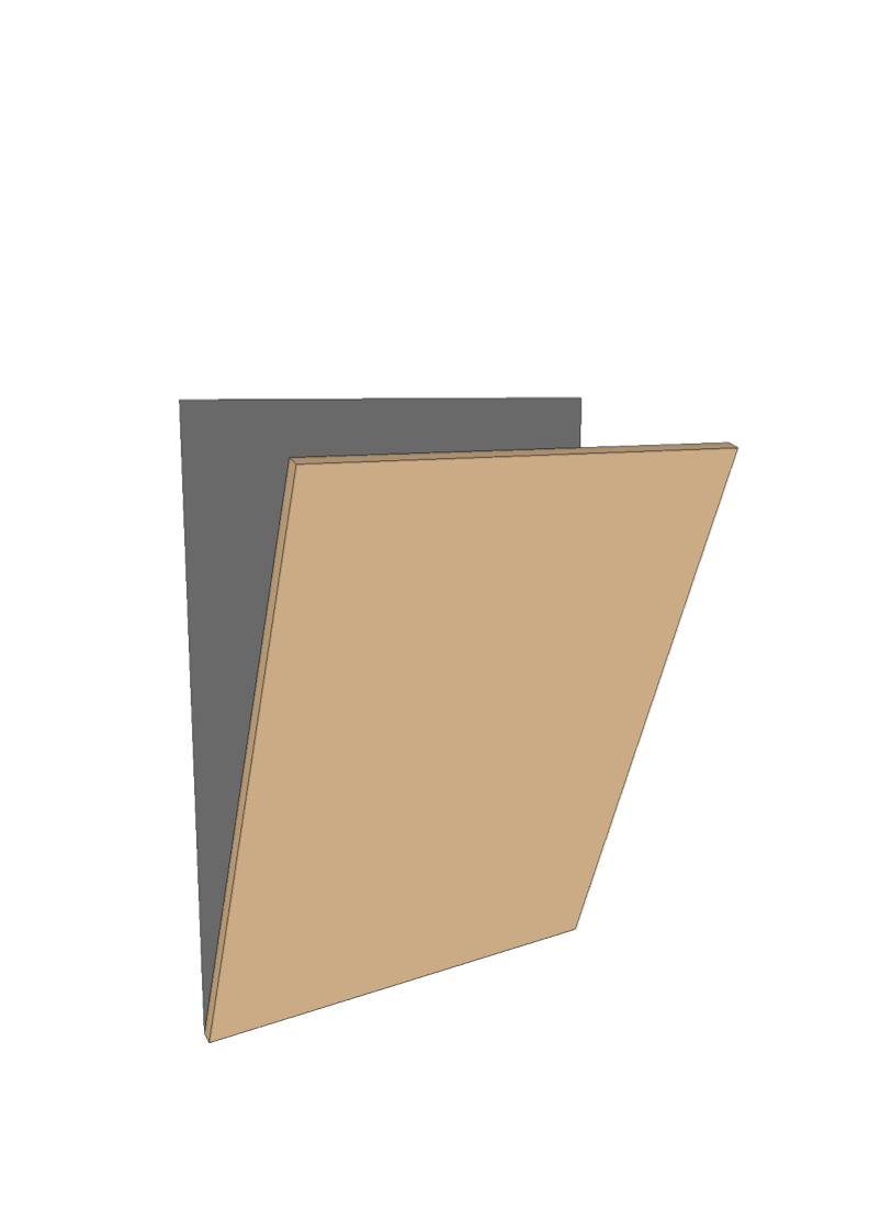 METOD skapdør 60 x 80 cm - Front til oppvaskmaskin